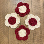 Flower Coasters - Set of 4