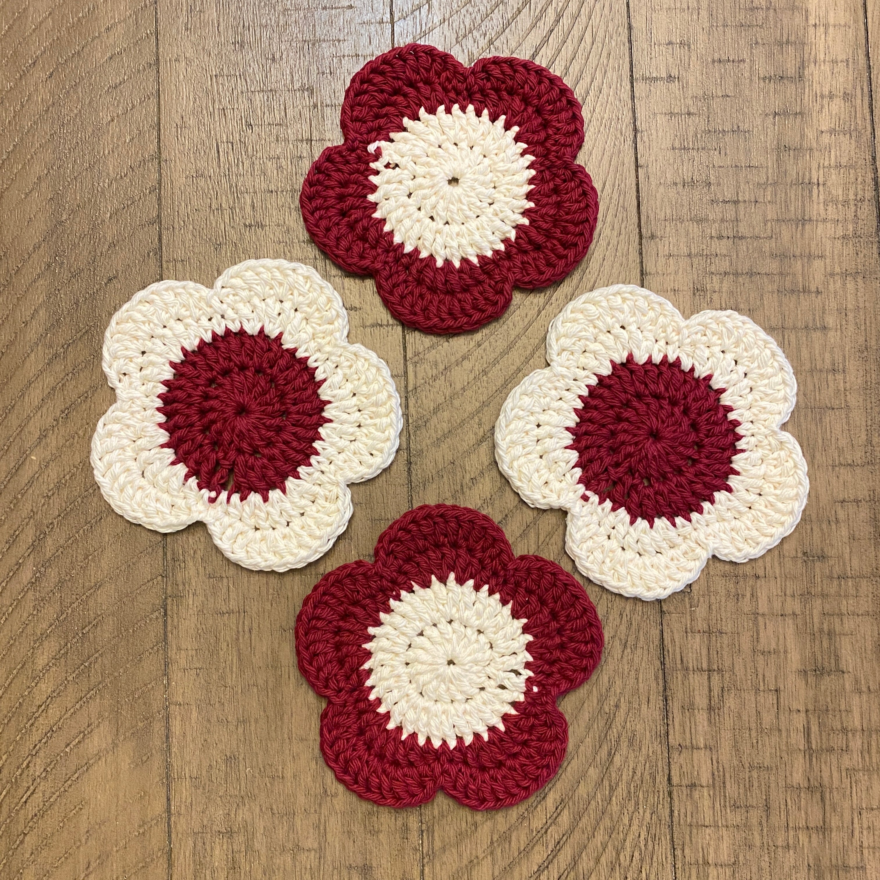 Flower Coasters - Set of 4