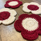Flower Coasters - Set of 4