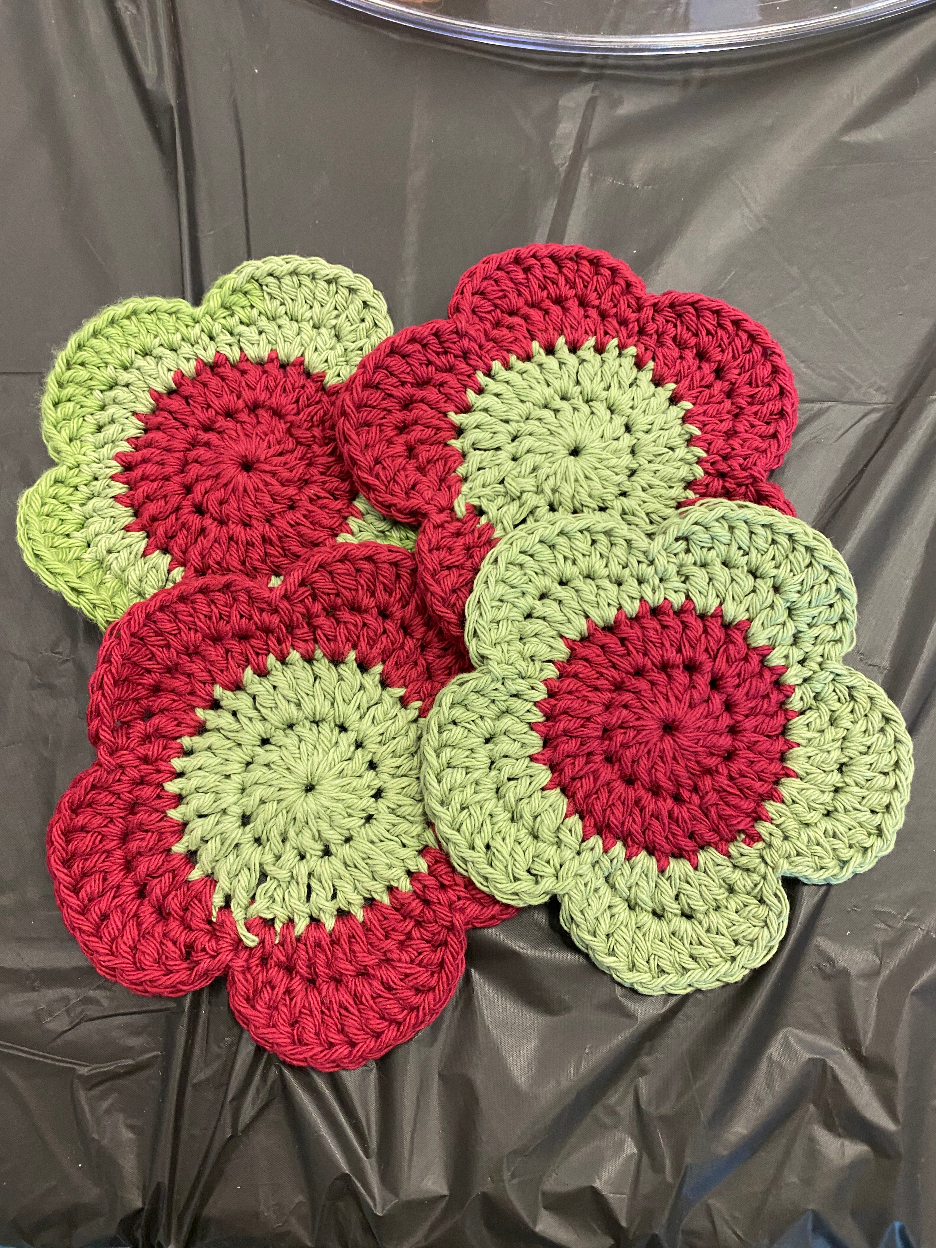 Flower Coasters - Set of 4
