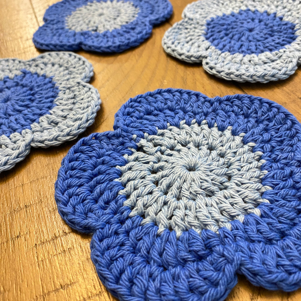 Flower Coasters - Set of 4