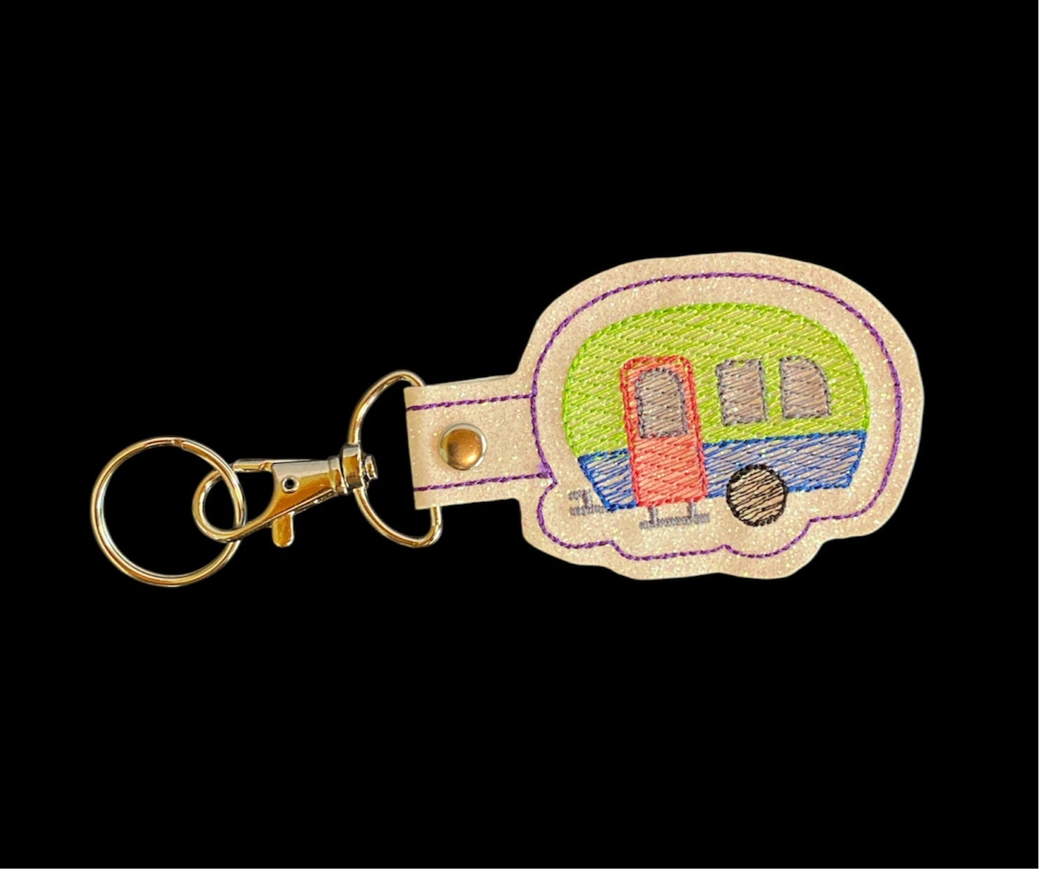 Vintage Camper Keychain